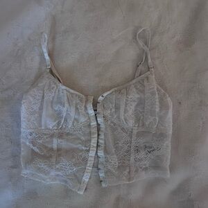 Lace Camisole Top in White